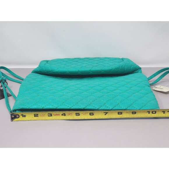 Shirl Miller LTD Quilted Aqua Green‎ Shoulder Bag Straps Colorful Lined Interior - Picture 11 of 14